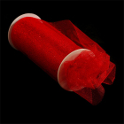 Фатин TBY.С в шпульках шир. 150 мм  (уп. 9,14 м)  жесткое кружево 17 красный