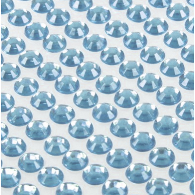 Стразы клеевые на листе 4 мм  (уп. 504 шт.) голубой в интернет-магазине Швейпрофи.рф