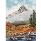 Набор для вышивания Овен №1514 «Осень в горах» 25*35 см в интернет-магазине Швейпрофи.рф