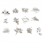 Набор фурнитуры для изготовления бижутерии 66968  серебро  7736275 в интернет-магазине Швейпрофи.рф