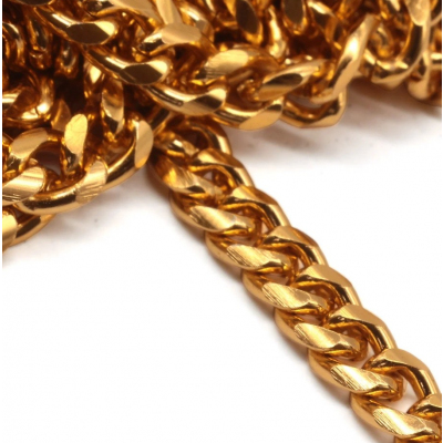 Цепочка K17312 алюмин. 5,0*6,5 мм (уп. 10 м) 7732504 золото в интернет-магазине Швейпрофи.рф