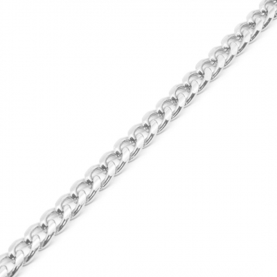 Цепочка K17312 алюмин. 5,0*6,5 мм (уп. 10 м) 7732504 никель в интернет-магазине Швейпрофи.рф