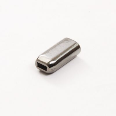 Наконечник пласт. Г448 металлиз. 8*15.5 мм (уп. 10 шт.) т. никель в интернет-магазине Швейпрофи.рф