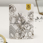 Брошь 2738708 «Цветы ландыши» белый/розовый/серебро в интернет-магазине Швейпрофи.рф
