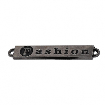 Нашивка ГХН14538  метал. «Fashion» 0,6*3,6 см т.никель в интернет-магазине Швейпрофи.рф