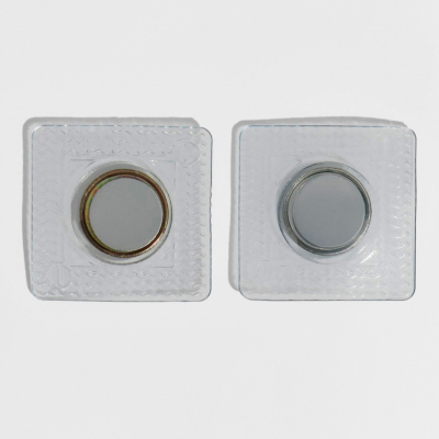 Магнит вшивной «Кнопка» 15 мм 7344012 уп. 2 части в блистере никель в интернет-магазине Швейпрофи.рф