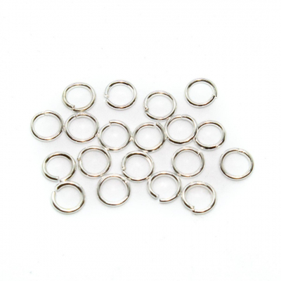 Кольцо для бус Астра 9 мм 4AR241/242/243  соединительное  (уп. 50 шт.) 7727695 серебро в интернет-магазине Швейпрофи.рф