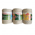 «Я люблю вязать» шнур для вязания 3 мм 100 м/ 150 гр±5%  белый суровый в интернет-магазине Швейпрофи.рф