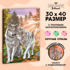 Алмазная мозаика Школа Талантов 5371221 «Волки» 30*40 см полная выкладка на подрамнике в интернет-магазине Швейпрофи.рф