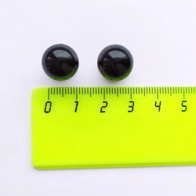 Глаза винтовые  10 мм с фиксатором (уп 20 пар) С чёрный в интернет-магазине Швейпрофи.рф