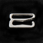 Крючок для бюстгальтера 1209 металл. шир.1,2 см (уп. 100 шт.) никель