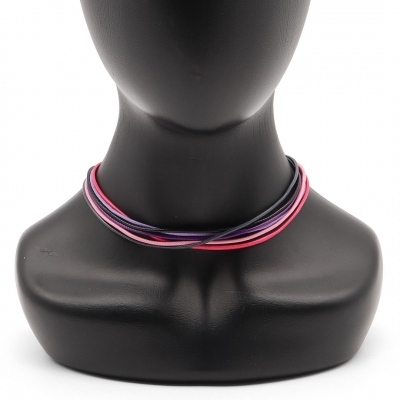 Шнур вощеный 2 мм 65236 (6 шт*45 см) 7736791 серо-фиолетовый в интернет-магазине Швейпрофи.рф