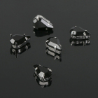 Стразы пришивные 6*10 мм в цапах/серебро 2328317 (уп 5 шт) черный в интернет-магазине Швейпрофи.рф