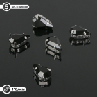 Стразы пришивные 6*10 мм в цапах/серебро 2328317 (уп 5 шт) черный в интернет-магазине Швейпрофи.рф