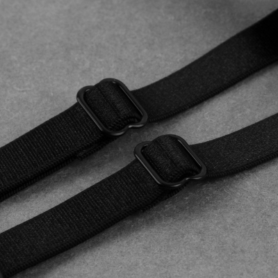 Бретели текстильные (крестообразные) 9907242 черный 1 см в интернет-магазине Швейпрофи.рф