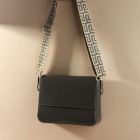 Ручки для сумок 9898357 «Орнамент» стропа 140*3,8 см серо-молочный/серебро в интернет-магазине Швейпрофи.рф