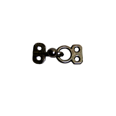 Крючок-петля 33874 металл декоративный 18 мм (уп. 10 шт.) т. никель в интернет-магазине Швейпрофи.рф