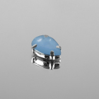 Стразы пришивные 10*14 мм в цапах/серебро 9679302 (уп 20 шт) опал голубой в интернет-магазине Швейпрофи.рф