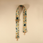 Ручки для сумок 9898366 «Орнамент леопард» стропа 140*3,8 см голубой/бежевый/золото в интернет-магазине Швейпрофи.рф