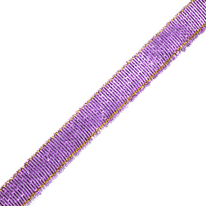 Тесьма металл. 12 мм (уп. 27 м) 30 фиолетовый