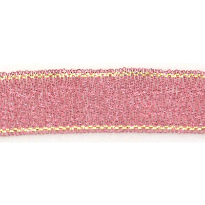 Тесьма металл. 15 мм MRC-15 (уп. 33 м) 067 розовый в интернет-магазине Швейпрофи.рф