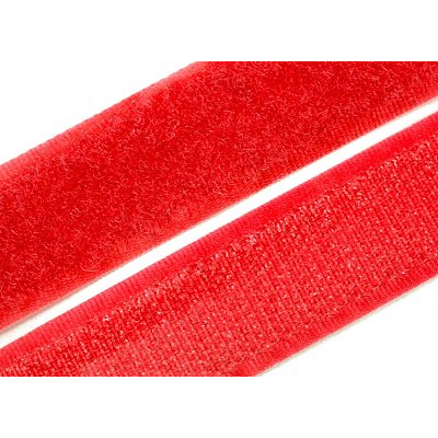 Липучка Китай 25 мм контакт (рул. 25 м) красный №148 в интернет-магазине Швейпрофи.рф