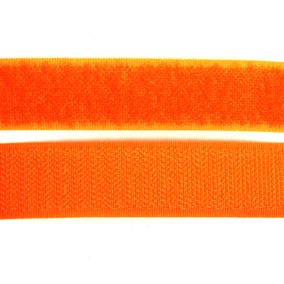 Липучка Китай 25 мм контакт (рул. 25 м) оранжевый неон №157 (140) в интернет-магазине Швейпрофи.рф
