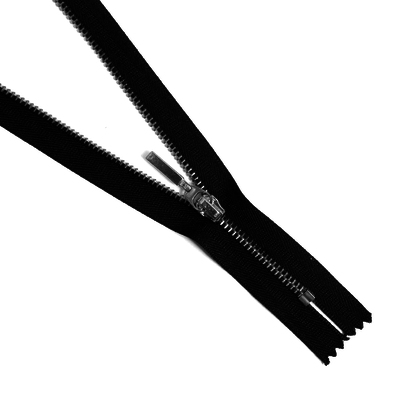 Молния TIT Т4 мет. 16 см никель/чёрный в интернет-магазине Швейпрофи.рф