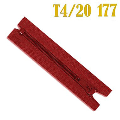 Молния Т4 спираль брючн. п/авт. 18 см 148 красный в интернет-магазине Швейпрофи.рф