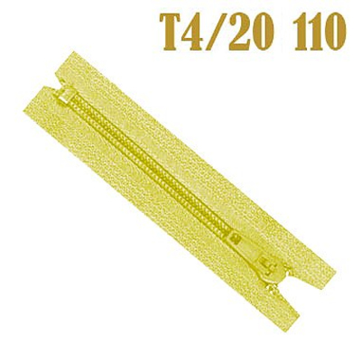 Молния Т4 спираль брючн. п/авт. 20 см 110 жёлт. в интернет-магазине Швейпрофи.рф