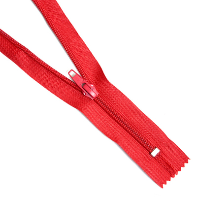 Молния Т5 карман. спираль 18 см №148 красный в интернет-магазине Швейпрофи.рф