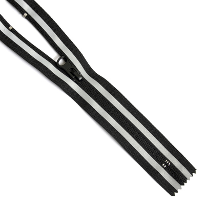 Молния Т5 карман. спираль 18 см светоотражающая чёрный в интернет-магазине Швейпрофи.рф