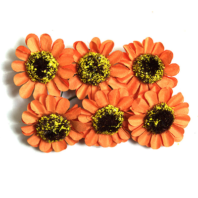 Декор MH3-2313 «Цветы» уп.6 шт оранжевый 7715382 в интернет-магазине Швейпрофи.рф