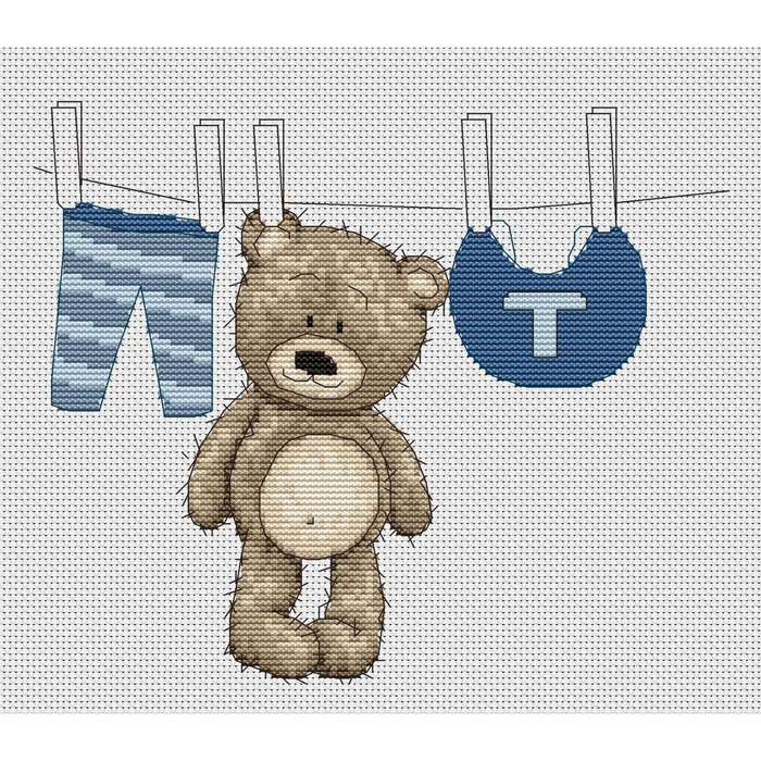 Набор для вышивания Luca-S В1026 «Медвежонок Бруно» 8*10 см