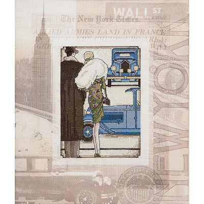 Набор для вышивания Panna ГМ-1708 «Ретро. Нью-Йорк» 24*28 см в интернет-магазине Швейпрофи.рф
