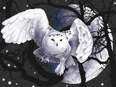 Набор для вышивания Panna Ж-0359 «Белая сова» 36*27 см
