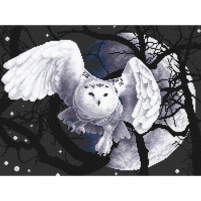 Набор для вышивания Panna Ж-0359 «Белая сова» 36*27 см в интернет-магазине Швейпрофи.рф