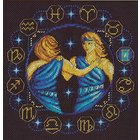 Набор для вышивания Panna ЗН-0924 «Знаки зодиака. Близнецы» 21*20,5 см