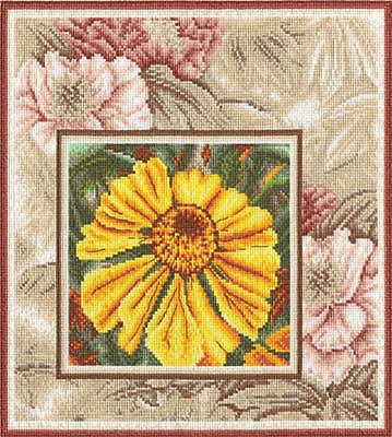 Набор для вышивания Panna Ц-0565 «Солнечный цветок» 26*26 см