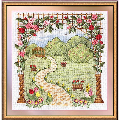 Набор для вышивания Panna Ц-0901 «Любимый сад» 28*29,5 см в интернет-магазине Швейпрофи.рф