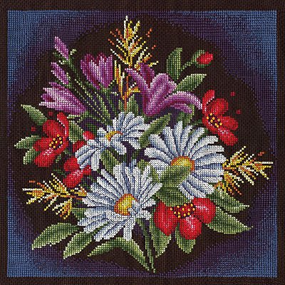 Набор для вышивания Panna Ц-0957 «Луговые цветы» 24*24 см в интернет-магазине Швейпрофи.рф