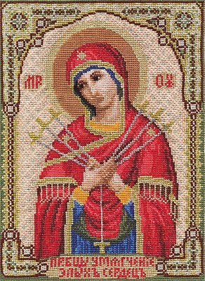 Набор для вышивания Panna ЦМ-1371 «Икона Божией Матери Умягчение Злых сердец» 18*24 см