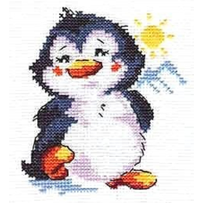 Набор для вышивания Алиса 0-032 «Пингвинёнок» 9*11 см в интернет-магазине Швейпрофи.рф